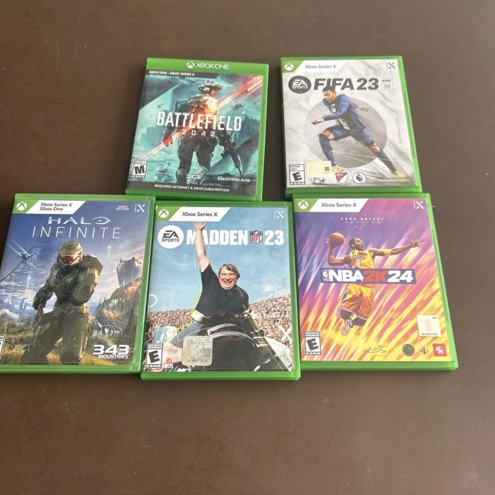 Xbox Series X Video Game Collection - Green Cases